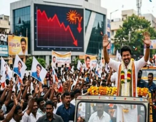 तमिलनाडु में ‘थलपति’ विजय की आंधी, धड़ाम से गिरा Sun TV का शेयर
