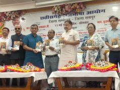रायपुर में ‘पीरा’ उपन्यास का विमोचन