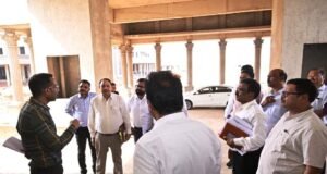 निर्माणाधीन लोकभवन और नए विधानसभा भवन का PWD सचिव ने किया निरीक्षण