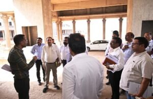 निर्माणाधीन लोकभवन और नए विधानसभा भवन का PWD सचिव ने किया निरीक्षण