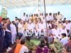 विश्रामपुर थाने के सामने प्रदेश कांग्रेस अध्यक्ष दीपक बैज आमरण अनशन पर बैठे