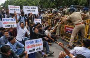 टीआरई-4 नोटिफिकेशन की मांग को लेकर बवाल, अभ्यर्थियों और पुलिस में टकराव