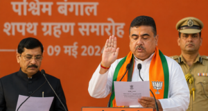 पश्चिम बंगाल में पहली बार बीजेपी सरकार, शुभेंदु अधिकारी बने मुख्यमंत्री