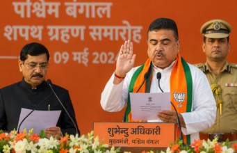 पश्चिम बंगाल में पहली बार बीजेपी सरकार, शुभेंदु अधिकारी बने मुख्यमंत्री