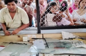 ऋषिकेश में पंजीकरण काउंटरों पर उमड़ी भारी भीड़, यात्री ने टिकट काउंटर का शीशा तोड़ा