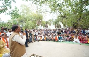 ठठारी में मुख्यमंत्री साय की जनचौपाल, आरती घाट, बैंक शाखा और नगर पंचायत बनाने की घोषणा