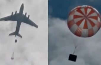 ISRO ने गगनयान क्रू मॉड्यूल के पैराशूट का किया सफल परीक्षण