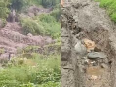 ज्योतिर्मठ के किमाणा में भारी बारिश के चलते गांव में घुसा मलबा, बढ़ा खतरा