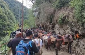 केदारनाथ पैदल यात्रा सुचारू, संवेदनशील स्थानों पर तैनात हैं टीमें, घोड़ा-खच्चर संचालन अब भी बंद