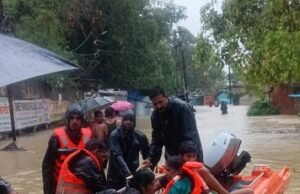 बिलासपुर में मूसलाधार बारिश से बाढ़ जैसे हालात, रेलवे स्टेशन जलमग्न