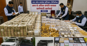 पूर्व एआरटीओ के घर विजिलेंस का छापा,लगभग 20 करोड़ की नगदी सोना चांदी बरामद