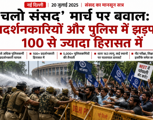 ‘चलो संसद’ मार्च पर बवाल: कॉजपा समर्थकों और पुलिस में झड़प, 100 से अधिक घायल; रात में फिर जंतर-मंतर पहुंचे कार्यकर्ता