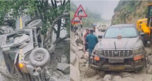 चमोली: लापता कर्मचारी की तमक नाले में खोज एवं बचाव कार्य शुरू, चारों तरफ फैला मलबा