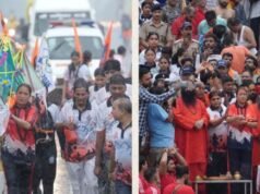 मंत्री रेखा आर्या ने उठाई कांवड़, 2036 में भारत को ओलंपिक की मेजबानी मिलने की कामना