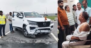 बदायूं में गंगा एक्सप्रेसवे के समीप दो कारों की भिड़ंत