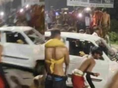 रुड़की: कांवड़ खंडित होने पर यात्रियों का फूटा गुस्सा, कार में कर दी तोड़फोड़