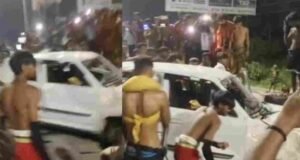 रुड़की: कांवड़ खंडित होने पर यात्रियों का फूटा गुस्सा, कार में कर दी तोड़फोड़