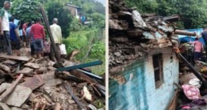 कोटद्वार में बारिश का कहर, मकान ढहने से मलबे में दबे चार लोग