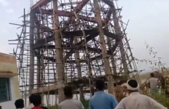बरेली: पानी में बह गई 3.97 करोड़ की परियोजना, जल जीवन मिशन की टंकी किच्छा नदी में समाई