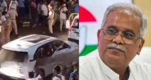 असम में भूपेश बघेल एवं गौरव गोगोई के काफिले पर पथराव