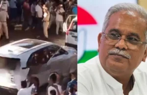 असम में भूपेश बघेल एवं गौरव गोगोई के काफिले पर पथराव