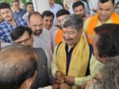 उत्तराखंड: भाजपा के राज्यसभा प्रत्याशी दिनेश आर्य ने दाखिल किया नामांकन