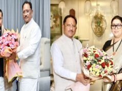 सीएम विष्णुदेव साय ने नई दिल्ली में नितिन नवीन और स्मृति ईरानी से की मुलाकात