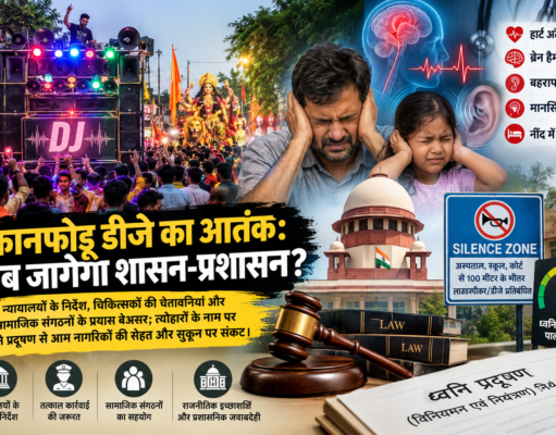 कानफोड़ू डीजे का आतंक: आखिर कब जागेगा शासन-प्रशासन ?