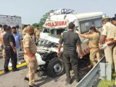 शहीद का पार्थिव शरीर लेकर जा रही एंबुलेंस हादसे का शिकार, चार की मौत